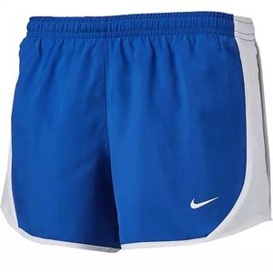 Blue and white Nike shorts